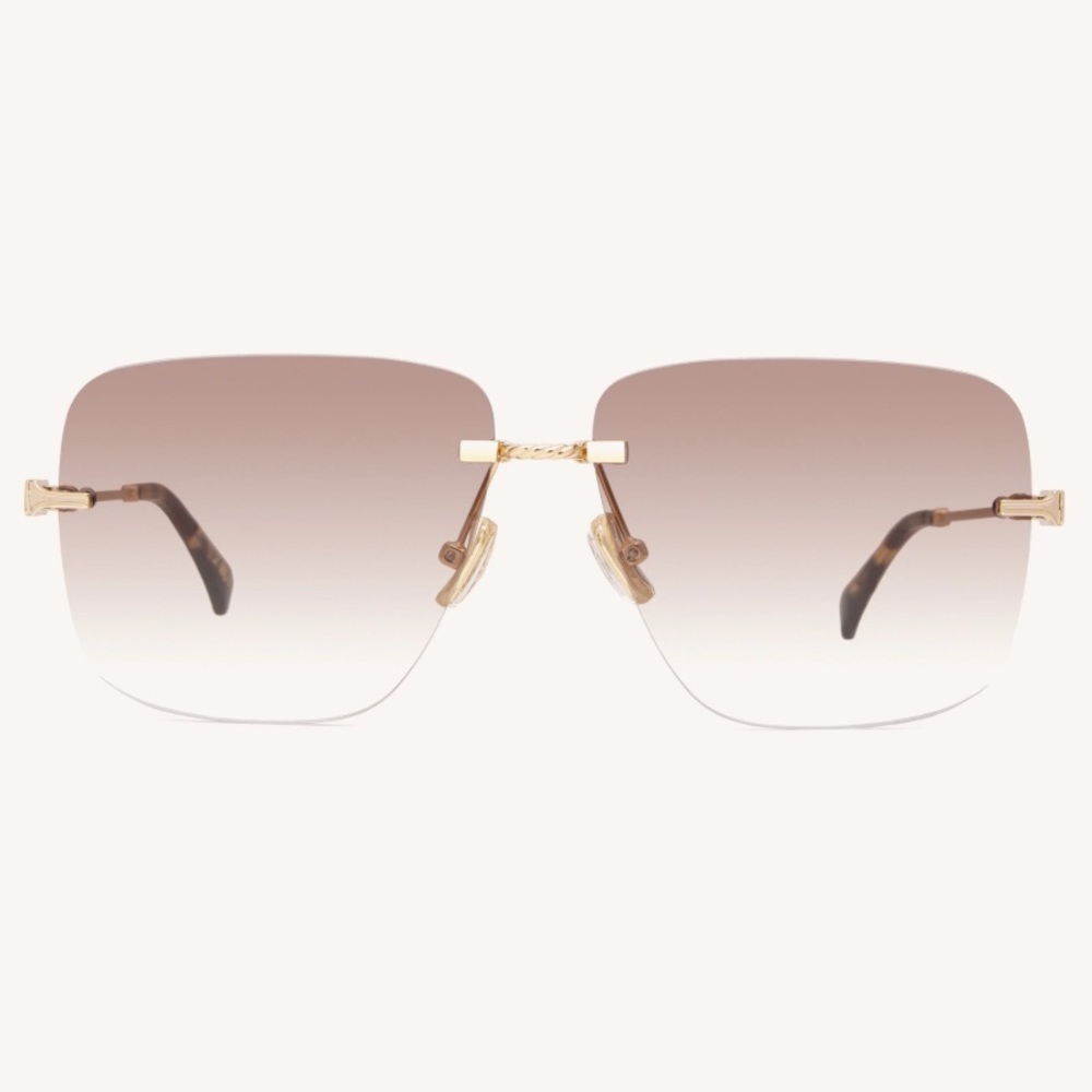 NEW Dezi 2000’s 2000s gold gradient sunglasses aviator designer